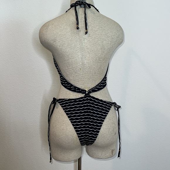 🔹 Amir Slama Black and White Monokini - Picture 2 of 8